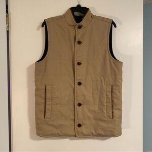 Hart Schaffner Marx Reversible Performance Vest Men’s M Button Down Blue/Beige